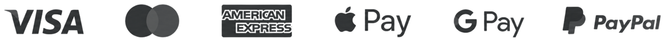 אמצעי תשלום נתמכים: Visa, Mastercard, American Express, Apple Pay, Google Pay, PayPal